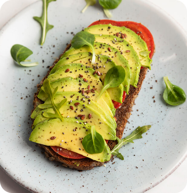 Avocado tomato toast