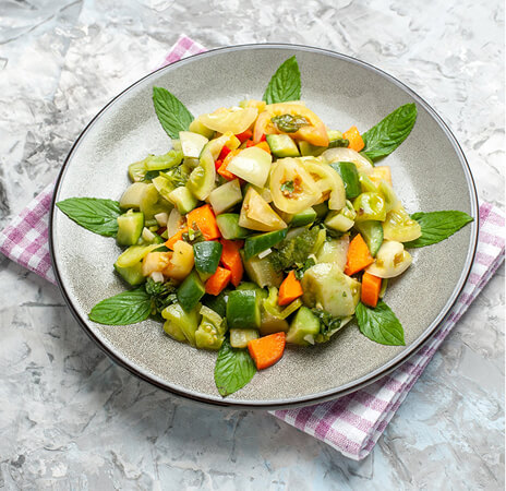 Vegetable salad in a bowl